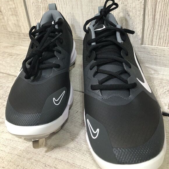 Nike Force Zoom Trout 9 Baseball Cleats Black White FB2907-001 Men\'s Size 7 NWOT